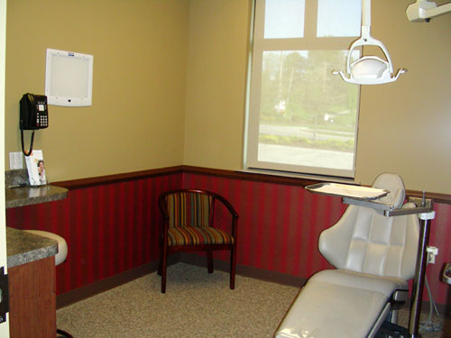Patient exam room, Oral Facial Surgery Associates