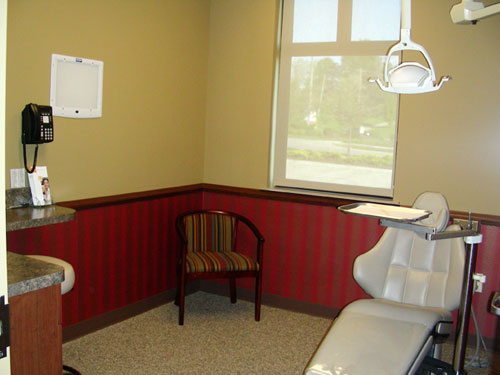 Patient exam room, Oral Facial Surgery Associates